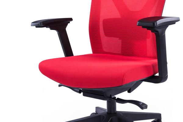 OFFICE MORE Kancelárska stolička NYON červená