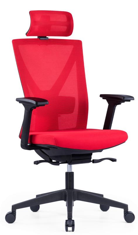OFFICE MORE Kancelárska stolička NYON červená