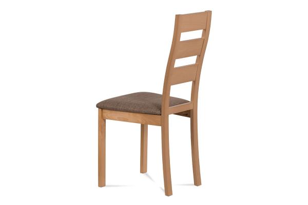 Jedálenská stolička BC-2603 BUK3, buk/látka hnedá