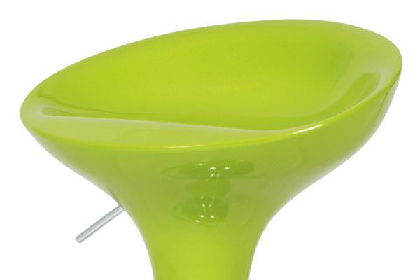 Barová stolička AUB-9002 LIM, plast zelený/chróm