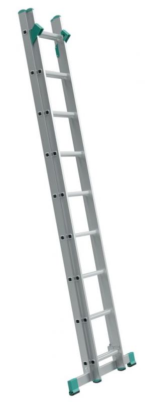 ALVE Rebrík hliníkový dvojdielny univerzálny s úpravou na schody 7709 PROFI EUROSTYL