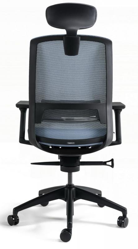 BESTUHL Kancelárska stolička J17 BLACK SP modrá svetlá