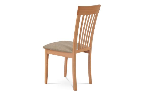 Jedálenská stolička BC-3950 BUK3, buk/látka béžová