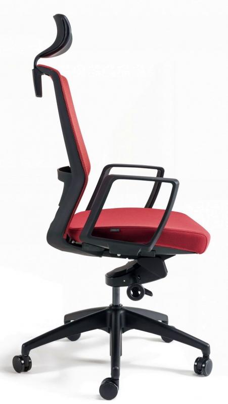 BESTUHL Kancelárska stolička J17 BLACK SP červená