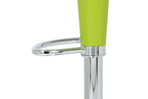 Barová stolička AUB-9002 LIM, plast zelený/chróm